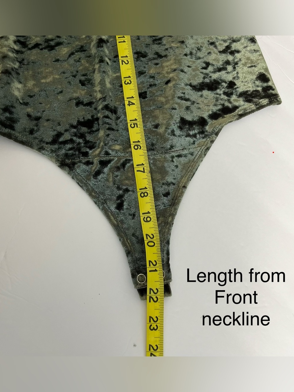 Green Crushed Velvet Tank Bodysuit Lou & Grey Sz M Forest Fairy Festival Boho - Picture 12 of 13